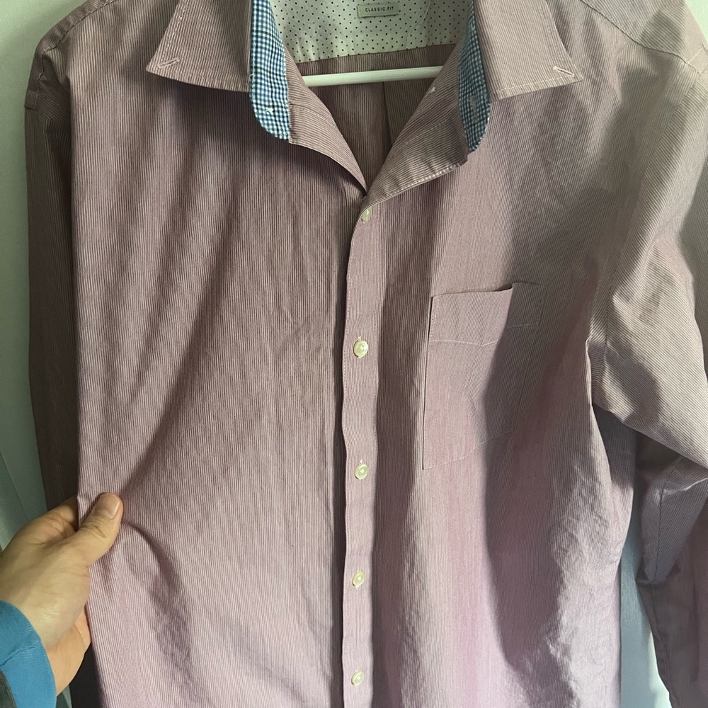 Men's Classic Pink Shirt-Van Heusen